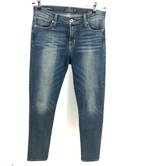 Lucky Brand Medium Wash Brooke Skinny Candiani Denim Jeans Size 6 / 28 - Picture 1 of 7